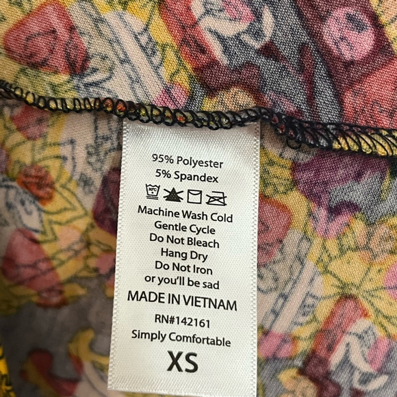 LuLaRoe XS Casual Everyday Geometric Floral Print Short Sleeve Dress - Picture 4 of 15